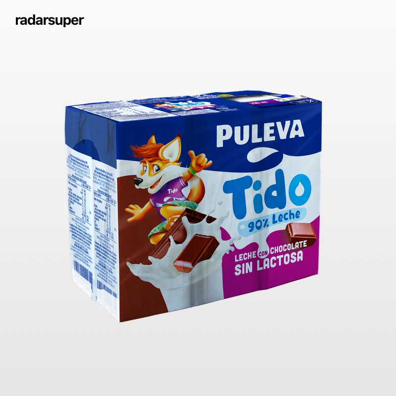 Batido sin lactosa Puleva 200ml pack 6 chocolate