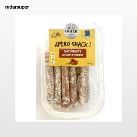 Bâtonnets secs au piment d'Espelette Michel Ogier 100g
