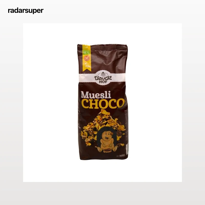 BAUCKHOF Muesli de chocolate, sin gluten BAUCKHOF 300 g.