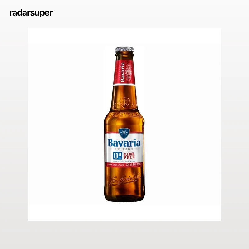 BAVARIA Cerveza sin alcohol 0,0 botella 33 cl.