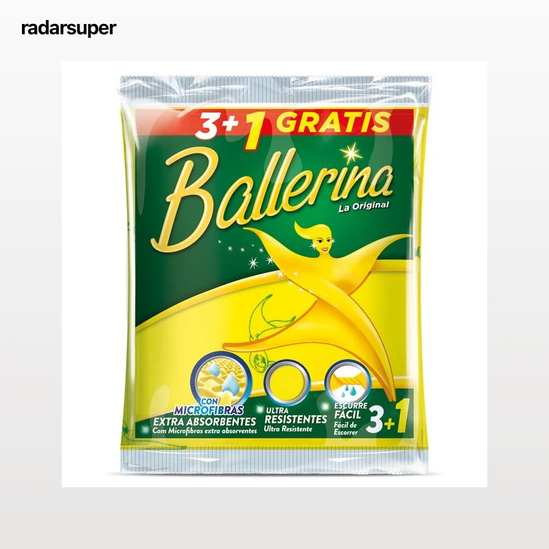 Bayeta Ballerina 4 unidades