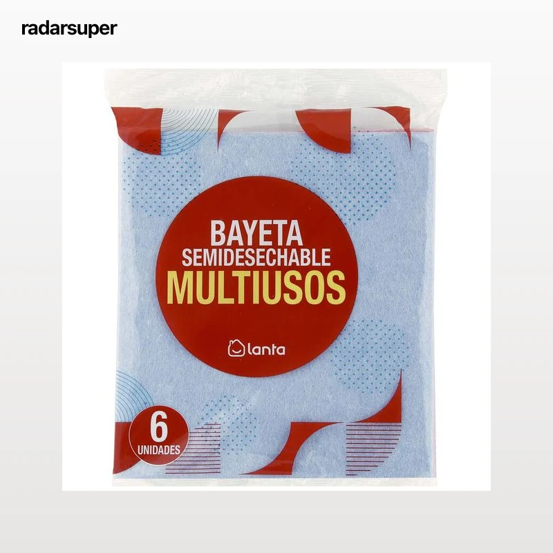 Bayeta Lanta 6 uds colores multiusos