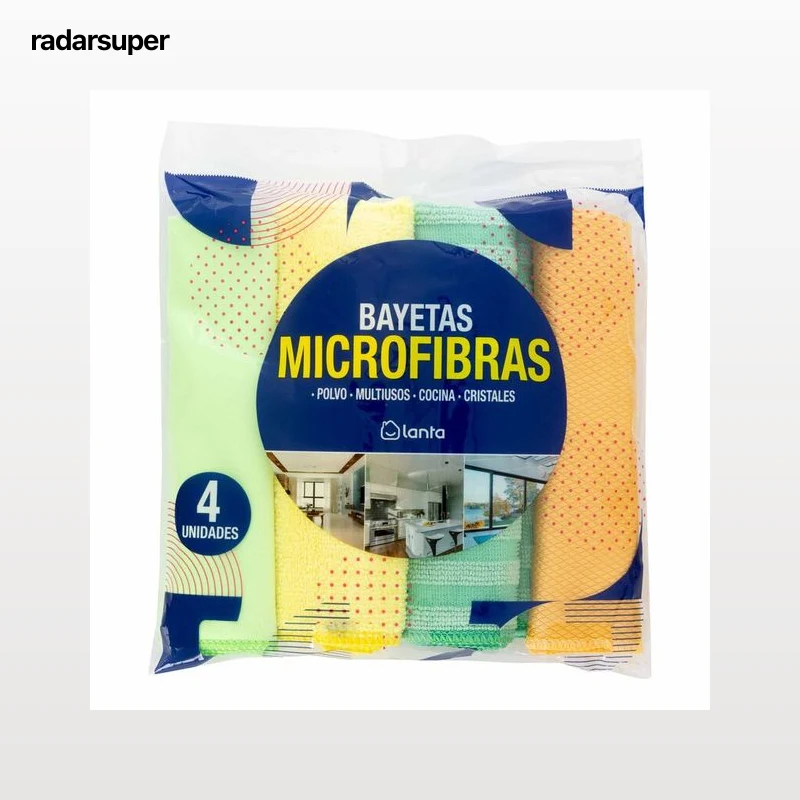 Bayeta microfibra Lanta 4 unidades