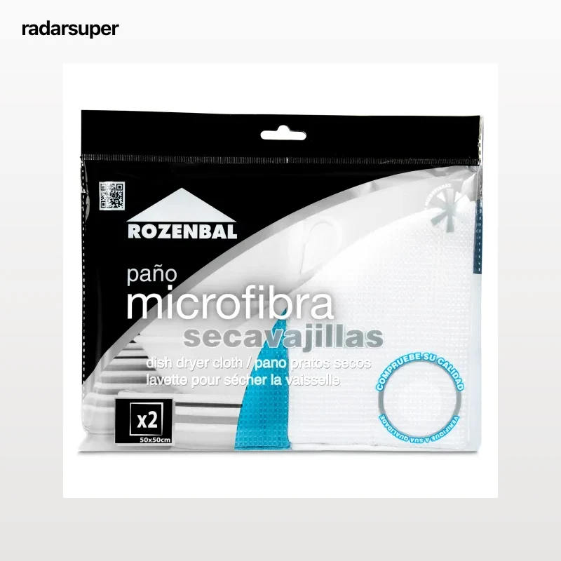 Bayeta microfibra secavajillas Rozenbal bolsa 2 unidades