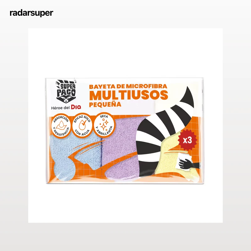 Bayeta multiusos pequeña Dia Super Paco 3 unidades
