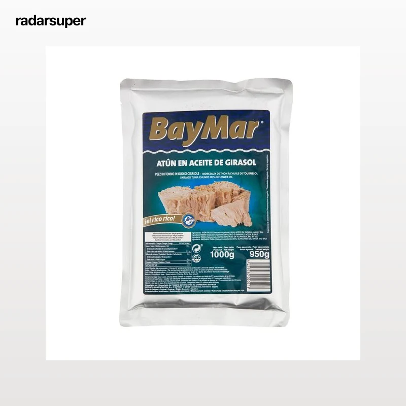 BAYMAR Atún en aceite de girasol en bolsa 1 kg.