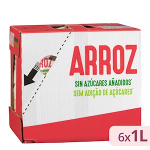 Bebida de arroz sin azúcares añadidos