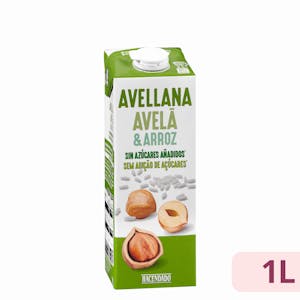 Bebida de avellana y arroz sin azúcares añadidos