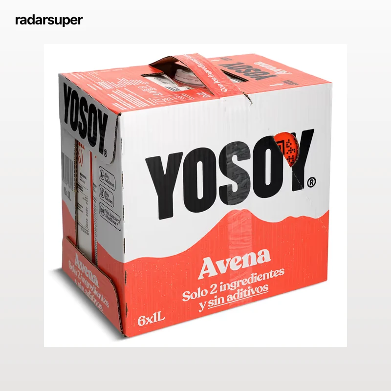 Bebida de avena Yosoy pack 6 x 1 L