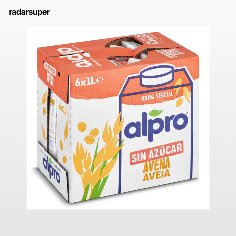 Bebida de avena sin azúcar Alpro pack 6 x 1 L