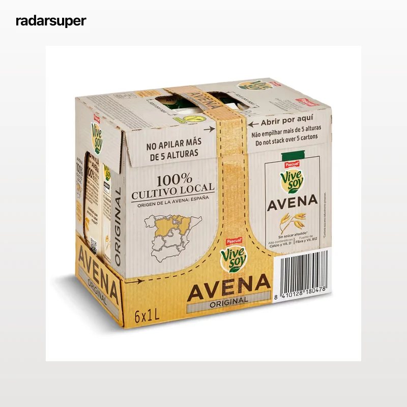 Bebida de avena Pascual Vivesoy pack 6 x 1 L