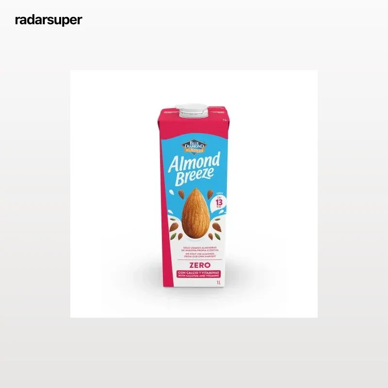 Bebida de almendras zero Almond Breeze sin gluten y sin lactosa brik 1 l.