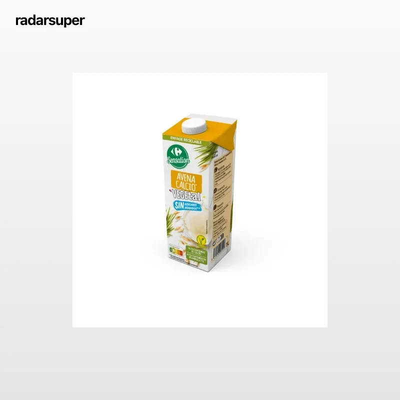Bebida de avena calcio sin azúcar añadido Carrefour brik 1 l.