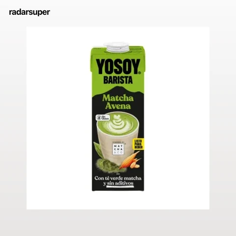 Bebida de avena con té matcha Yosoy sin gluten 1 l.