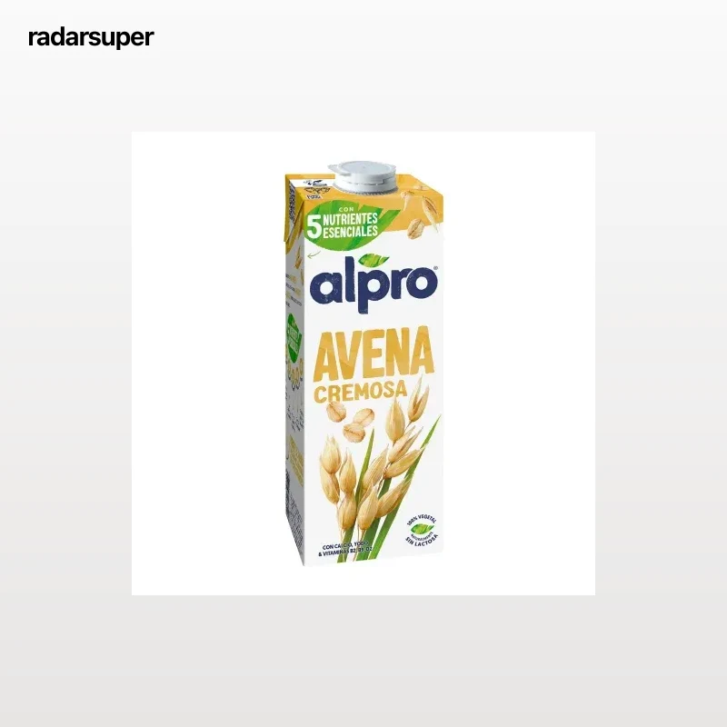 Bebida de avena sin azúcar añadido Alpro sin lactosa brik 1 l.