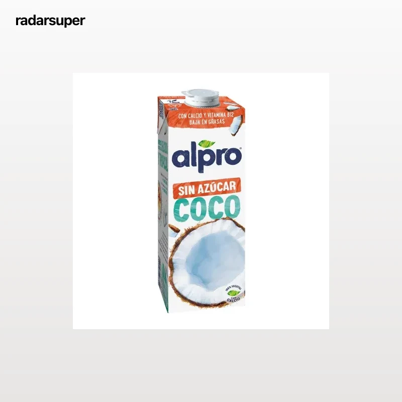 Bebida de coco sin azúcar Alpro sin gluten y sin lactosa brik 1 l.