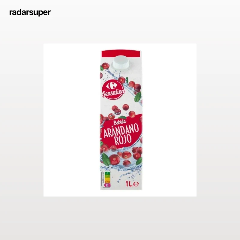 Bebida de fruta de arándano rojo Carrefour Sensation brik 1 l.