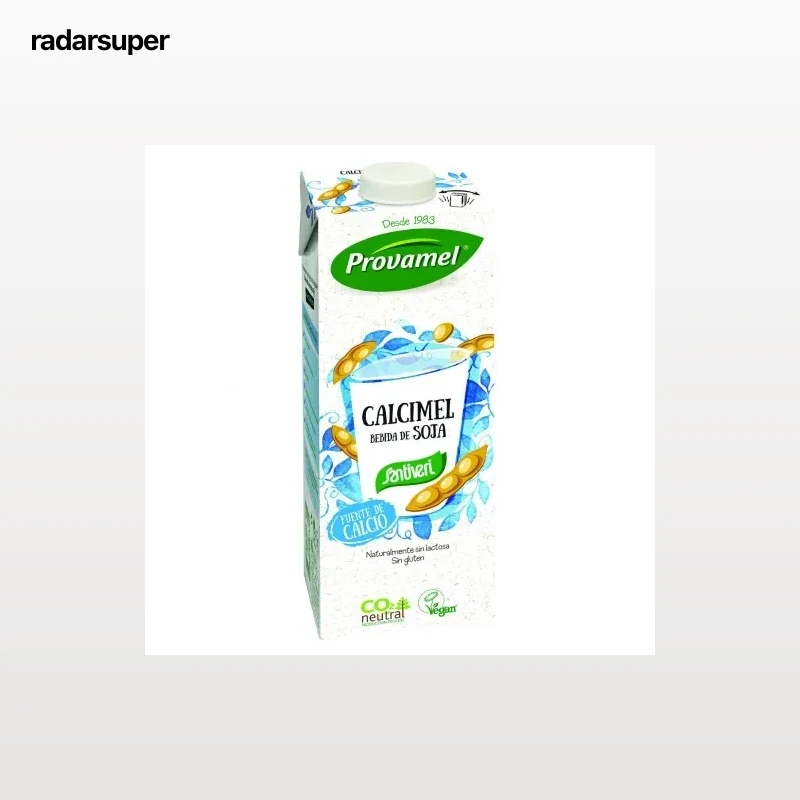 Bebida de soja con calcio Calcimel Santiveri sin gluten sin lactosa brik 1 l.
