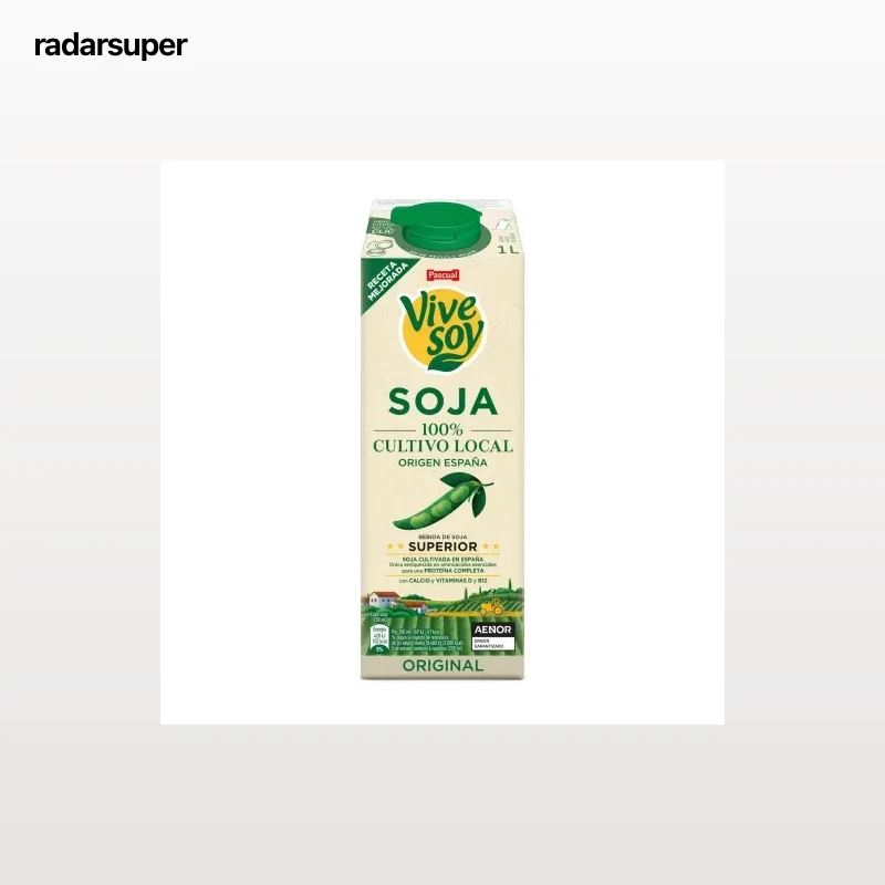 Bebida de soja original Vivesoy 1 l.