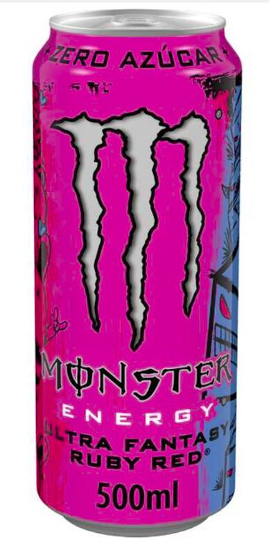 Bebida energética lata ultra fantasy Ruby Red Monster Energy 500 ml