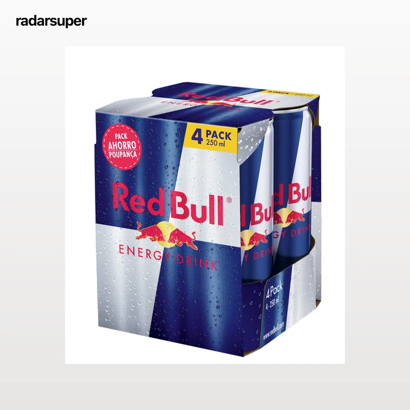 Bebida energética Red Bull 25cl pack 4