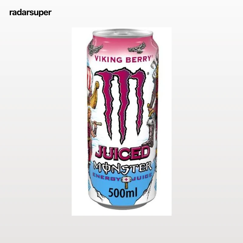 Bebida energética con sabor viking berry Monster 500 ml