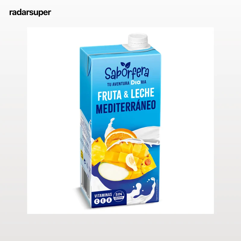 Bebida de fruta y leche mediterráneo Dia Saborfera 1 L