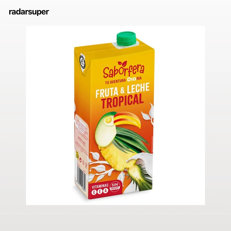 Bebida de fruta y leche tropical Dia Saborfera 1 L