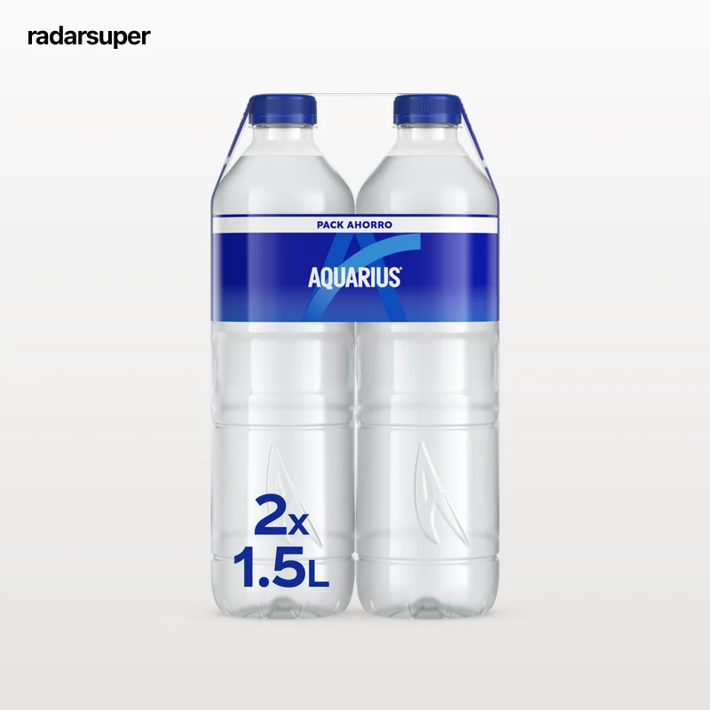 Bebida isotónica Aquarius botella 1,5l pack 2 limón