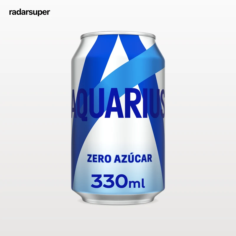 Bebida isotónica zero azúcar Aquarius 33cl limón lata