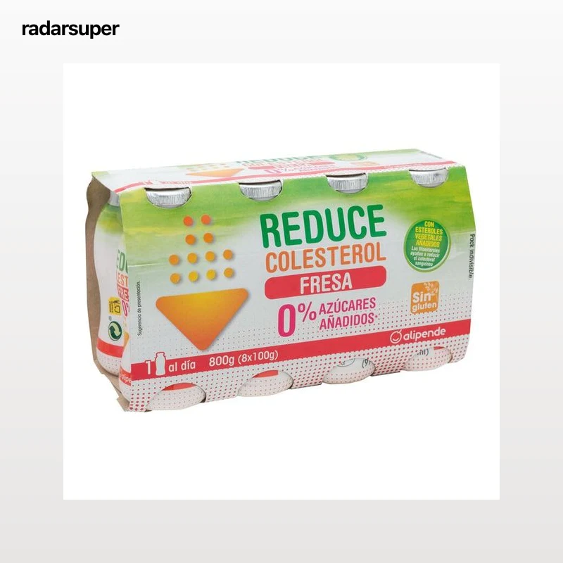 Bebida láctea Alipende colesterol pack 8 fresa