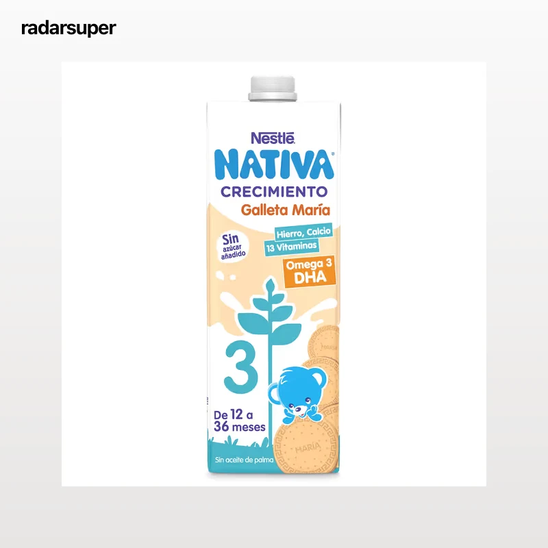 Bebida láctea crecimiento con galleta maria Nativa 1 L
