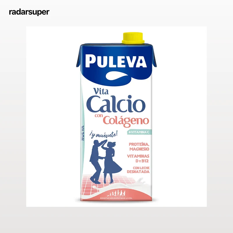 Bebida láctea desnatada con colágeno vita calcio Puleva 1 L