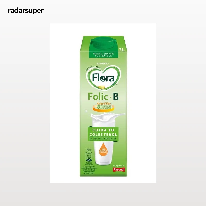 Bebida láctea Flora 1l semi folic b