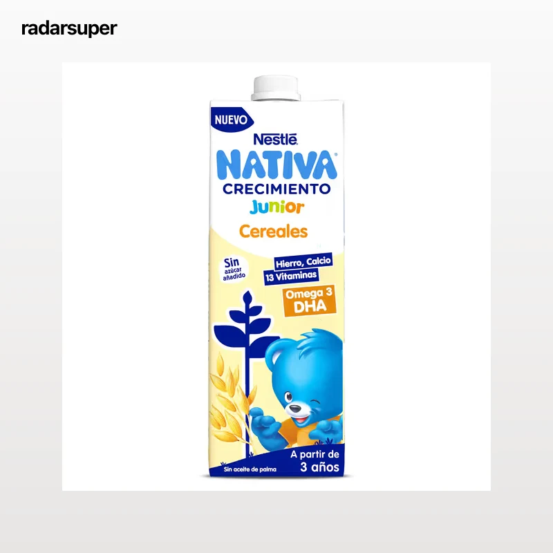 Bebida láctea junior de crecimiento con cereales +3 años Nativa 1 L