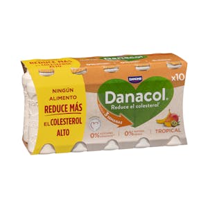 Bebida láctea tropical Danacol 0% azúcares añadidos 0% MG