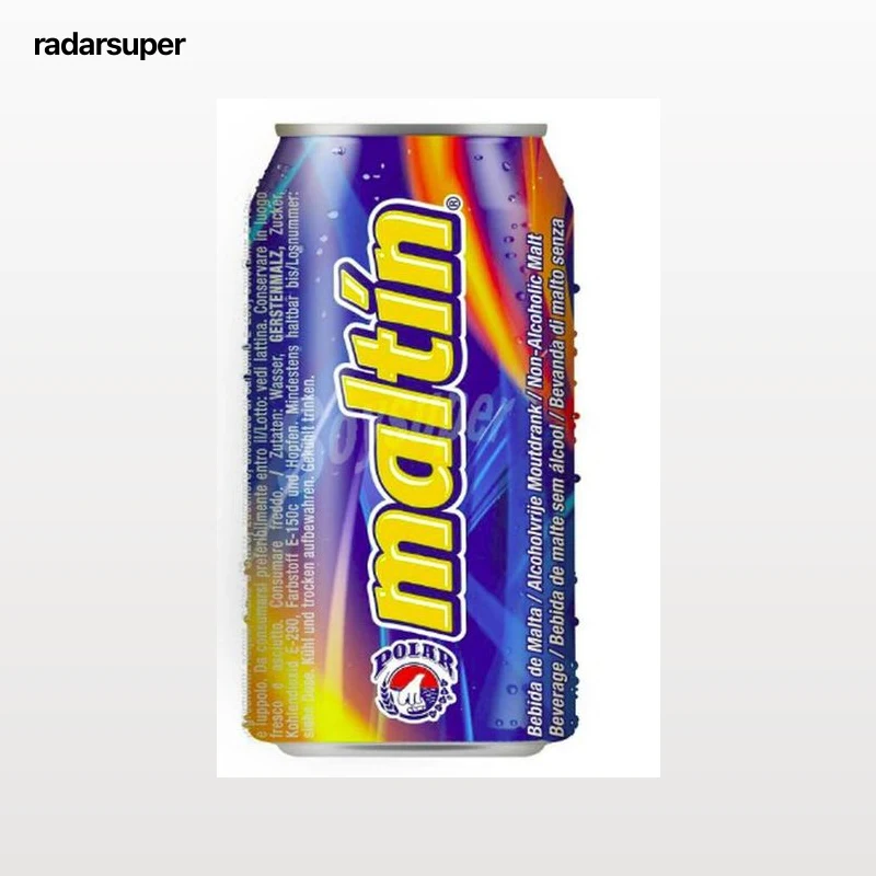 Bebida maltín polar con capacidad de 33 cl