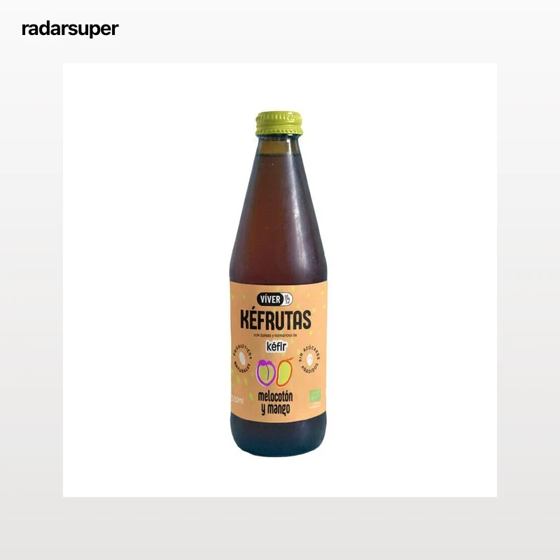 Bebida de melocotón y mango con probióticos Viver kefrutas 330ml