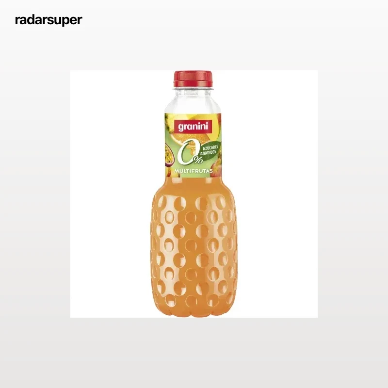 Bebida multifrutas Granini sin azúcares añadidos botella 1 l.