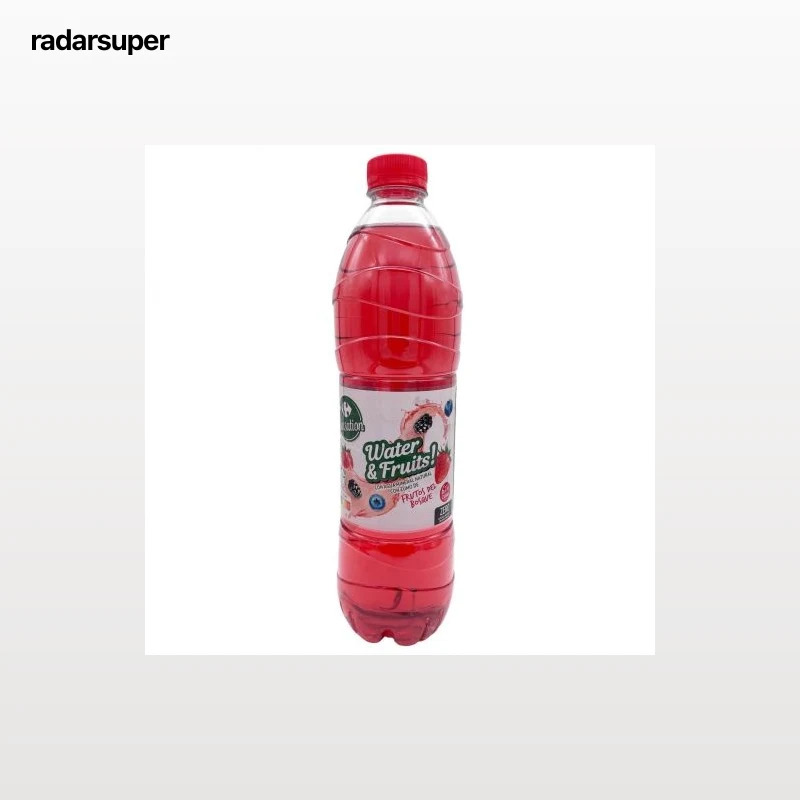 Bebida refrescante aromatizada con agua mineral y zumo de frutas del bosque Carrefour Sensation sin azúcares añadidos 1,5 l.