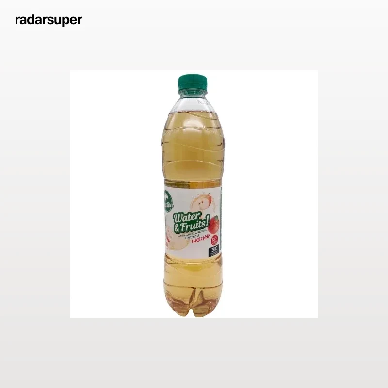 Bebida refrescante aromatizada con agua mineral y zumo de manzana Carrefour sensation sin azúcares añadidos 1,5 l.