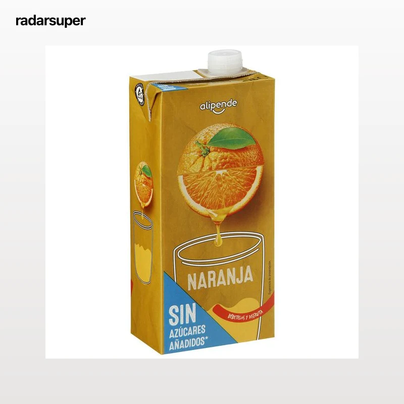 Bebida sin azúcar añadido Alipende 1L naranja
