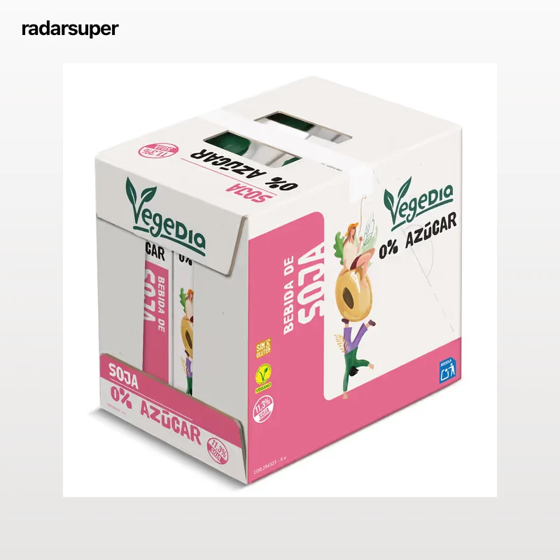 Bebida de soja 0% azúcares Dia Vegedia pack 6 x 1 L