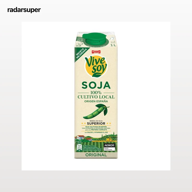 Bebida de soja con aminoácidos, calcio y vitaminas D y B12 1L