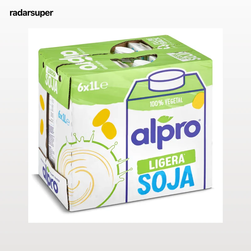 Bebida de soja ligera Alpro pack 6 x 1 L