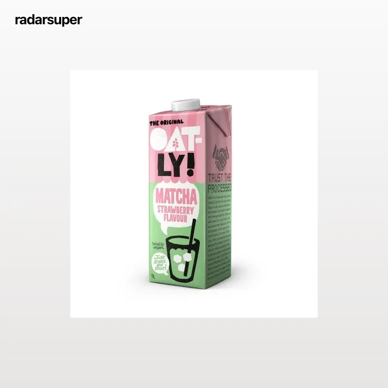 Bebida vegetal avena fresa Matcha Oatly 1 l.