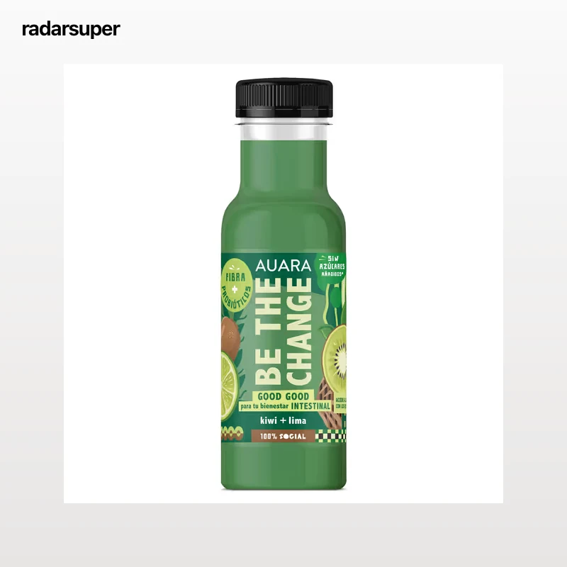 Bebida de zumo de kiwi y lima Auara 330 ml