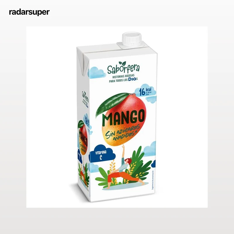 Bebida de zumo de mango sin azúcares añadidos Dia Saborfera 1 L