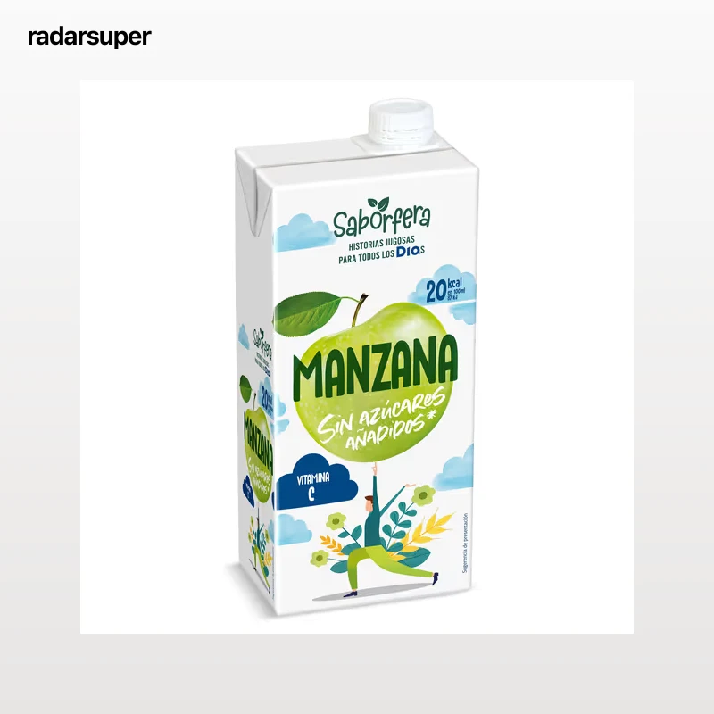 Bebida de zumo de manzana sin azúcares añadidos Dia Saborfera 1 L