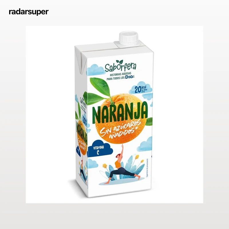 Bebida de zumo de naranja sin azúcares añadidos Dia Saborfera 1 L